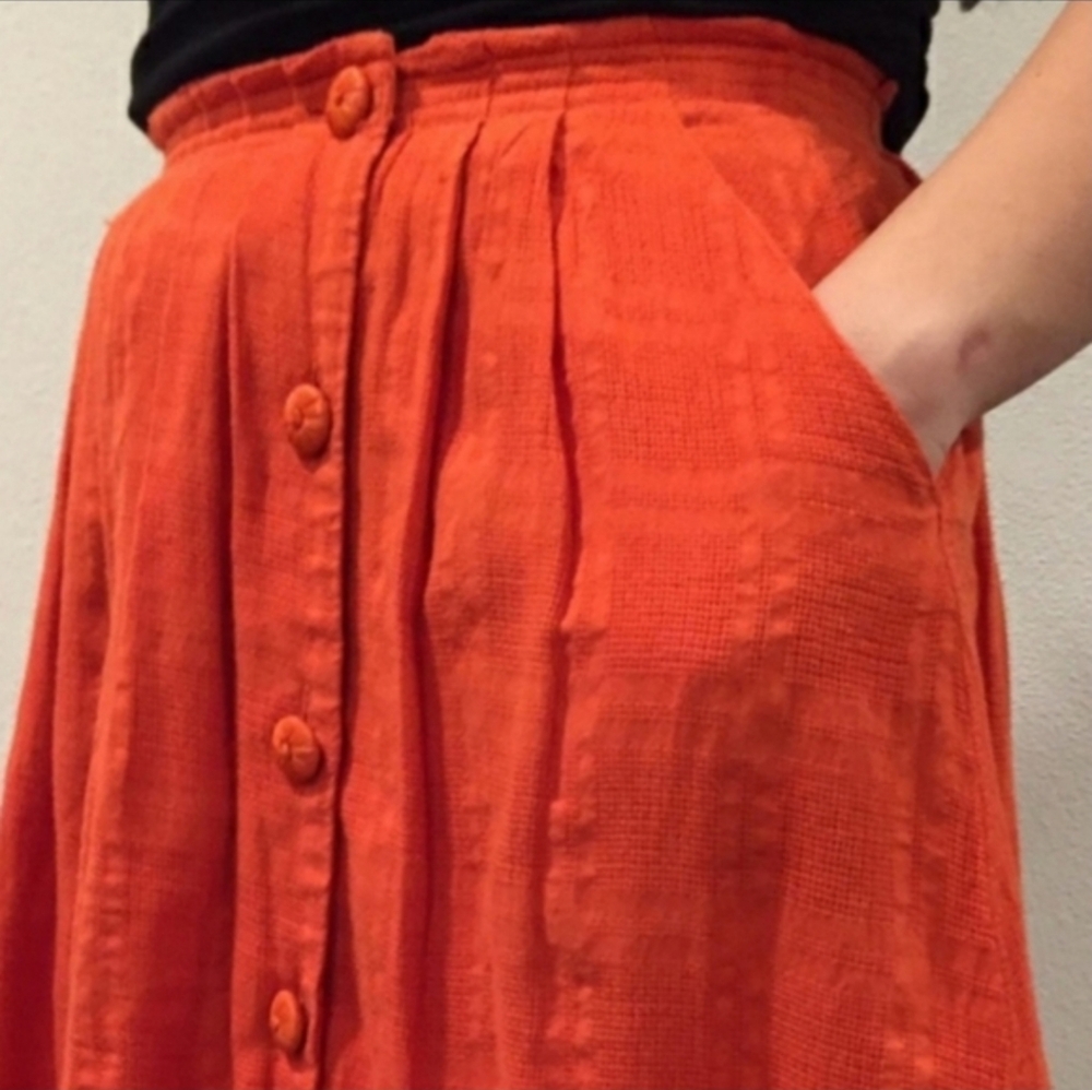 Anthropologie Postage Stamp 100% Cotton  Skirt Sz 2